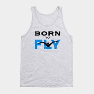 Born To Fly Swim Guy Tank Top